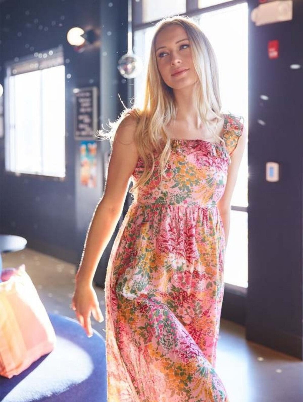 ΒΑΝJΑΝΑΝ ALEXA DRESS - LOKI'S GARDEN LILAC SACHET size Medium 100% Cotton